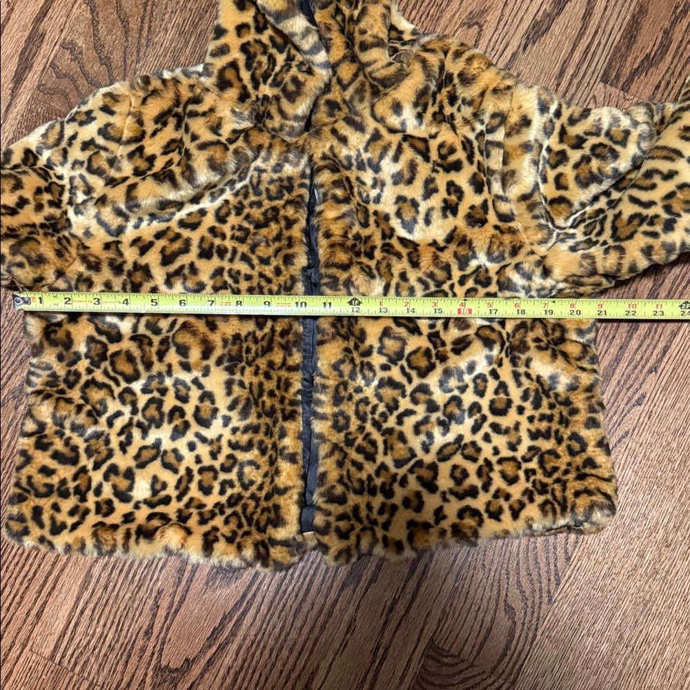 Leopard Faux Fur NWT Super Soft Hooded Coat - Picture 9 of 10